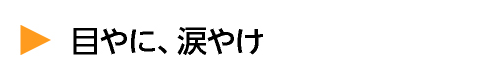 目やに、涙やけ